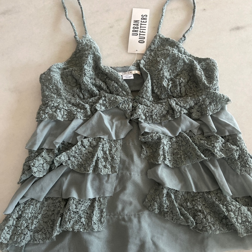 Urban Outfitters Kimchi Blue Ruffle Lace Cami